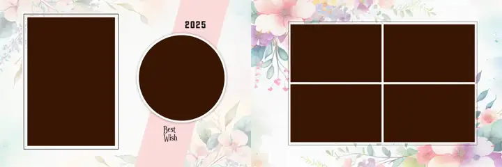 Free Rich Maroon Wedding Album Cover 12x36 PSD – Kolam Pattern