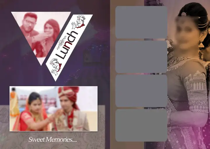Free Royal Wedding Photo Album 17x24 PSD – Lace Ornaments