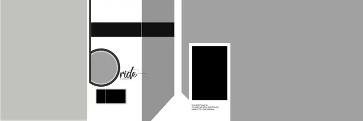 Fresh Album 12x36 PSD for Pre-Wedding – Geometric Lines