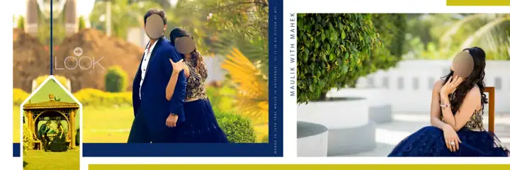 Fresh & Artistic Wedding Album 12x36 PSD with Damask Texture