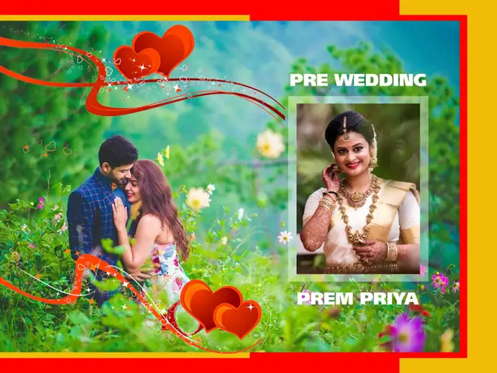 Fresh Kolam Pattern Wedding Photo Album 18x24 PSD