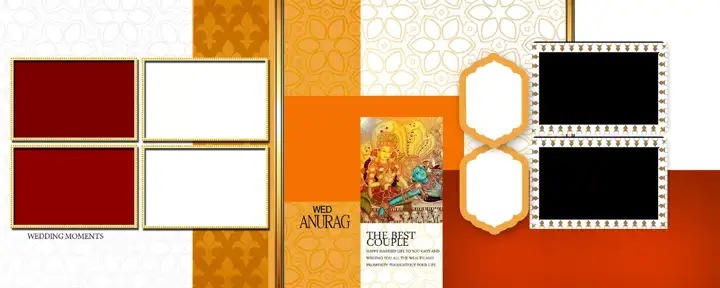 Fresh Photo Album 12x30 PSD with Paisley Pattern