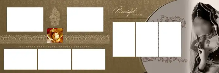 Fresh & Timeless Wedding Album 12x36 PSD with Pastel Clouds