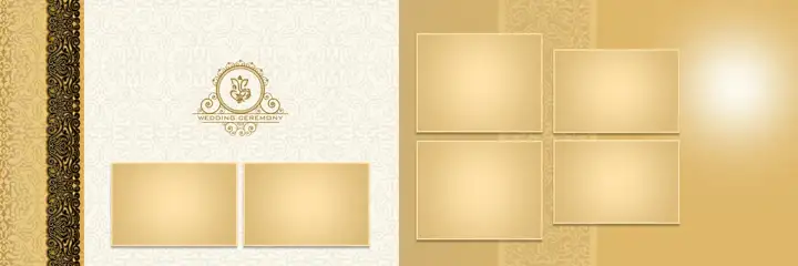 Fresh & Timeless Wedding Album 12x36 PSD with Rose Petals