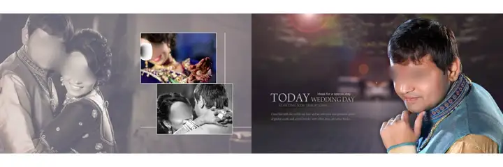 Graceful & Artistic Wedding Album 12x36 PSD with Mandala Art