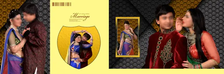 Grand Album 12x36 PSD for Indian Wedding – Watercolour Splash