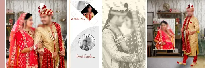 Grand & Classic Wedding Album 12x36 PSD with Rose Petals