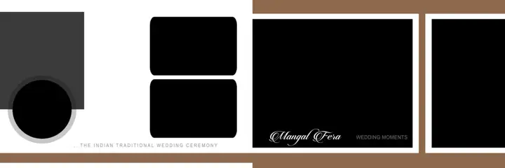 Grand & Floral Wedding Album 12x36 PSD with Lace Ornaments