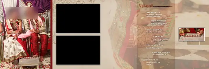 Grand Indian Wedding Album 12x36 PSD with Paisley Pattern