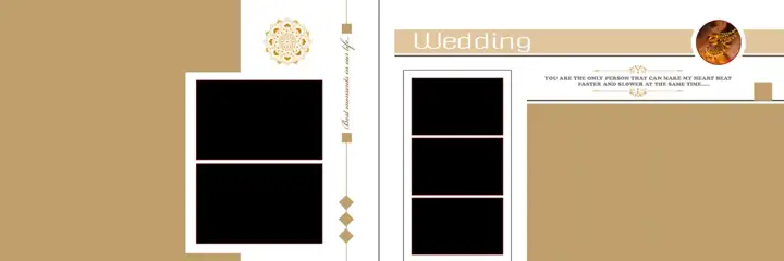 Grand Wedding Album 12x36 PSD – Paisley Pattern