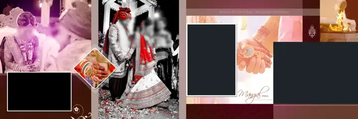 Grand Wedding Album 12x36 PSD with Silk Texture