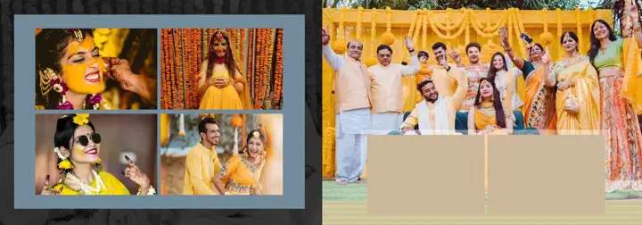 Grand Wedding Album 14x40 PSD for Haldi – Rose Petals