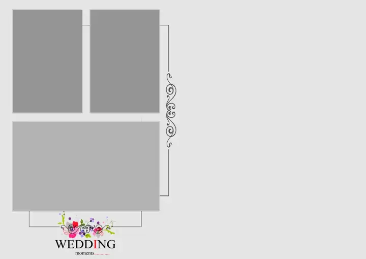 Grand Wedding Photo Album 17x24 PSD with Pastel Clouds