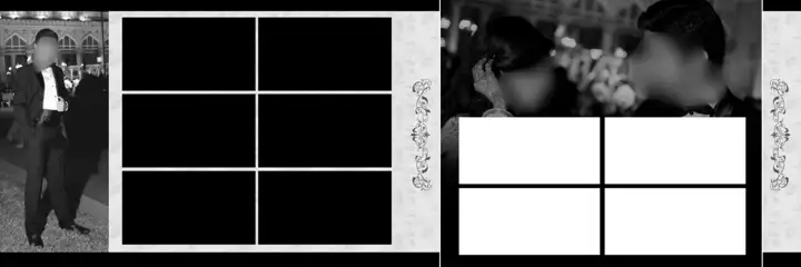Luxury & Artistic Wedding Album 12x36 PSD with Glitter Accents