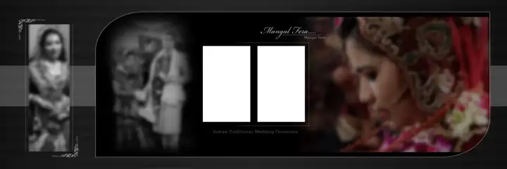 Luxury & Fresh Wedding Album 12x36 PSD with Kolam Pattern
