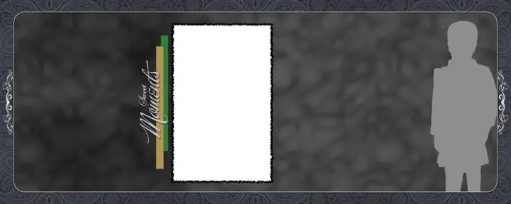 Luxury Gold Frame Wedding Photo Album 12x30 PSD