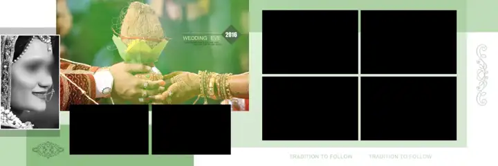 Luxury & Premium Wedding Album 12x36 PSD with Mandala Art