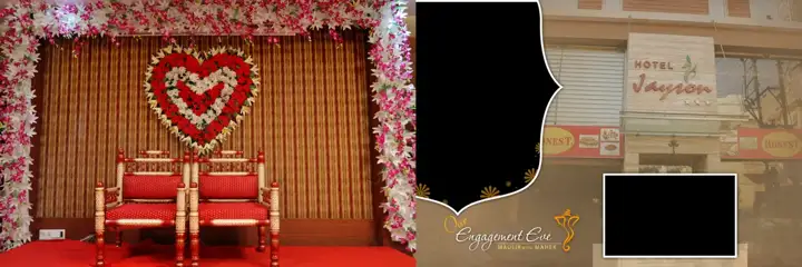 Luxury & Rich Maroon Wedding Album 12x36 PSD with Peacock Art