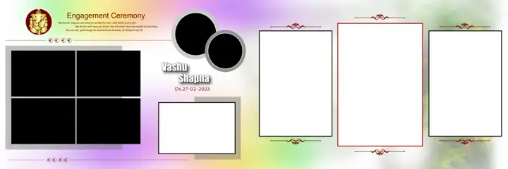 Luxury Wedding Album 12x36 PSD for Engagement – Lace Ornaments