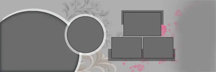 Minimal Wedding Album 12x36 PSD for Engagement – Paisley Pattern