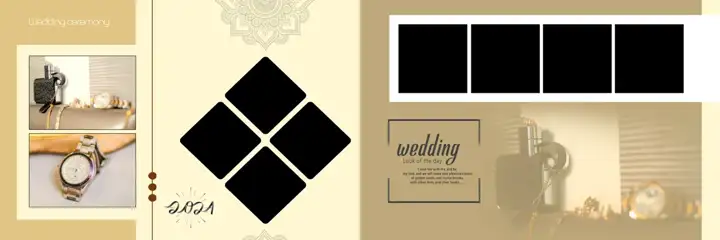 Modern Wedding Album 12x36 PSD – Mandala Art