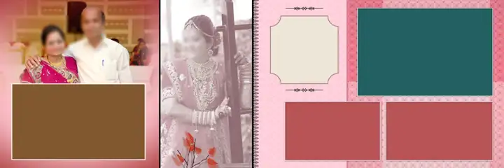 Ornate & Artistic Wedding Album 12x36 PSD with Royal Arch