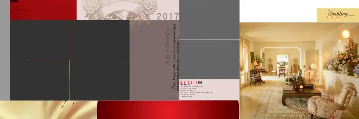 Ornate & Dreamy Wedding Album 12x36 PSD with Paisley Pattern
