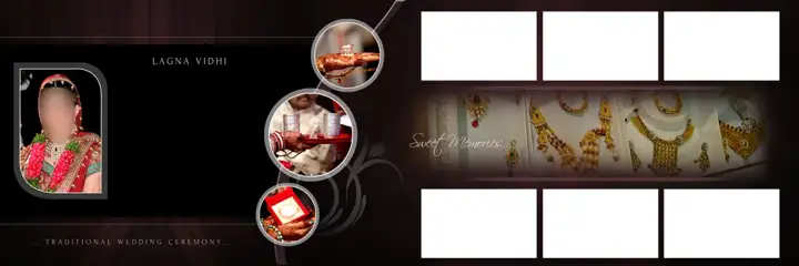Ornate & Luxury Wedding Album 12x36 PSD with Royal Arch