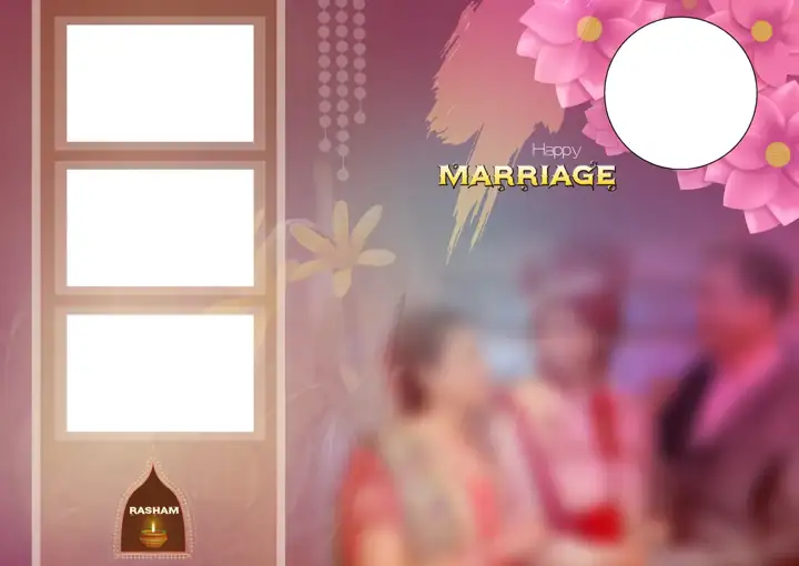 Ornate Photo Album 17x24 PSD for Indian Wedding – Pastel Clouds