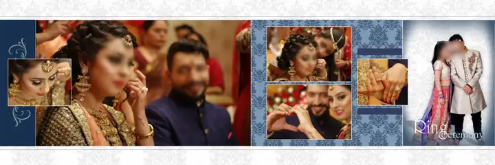 Ornate & Stylish Wedding Album 12x36 PSD with Kolam Pattern