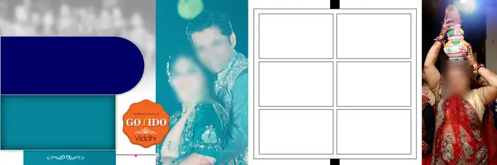 Premium & Elegant Wedding Album 12x36 PSD with Brush Strokes