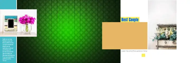 Premium & Premium Wedding Album 12x36 PSD with Kolam Pattern