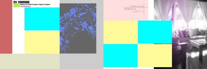 Premium & Royal Wedding Album 12x36 PSD with Geometric Lines