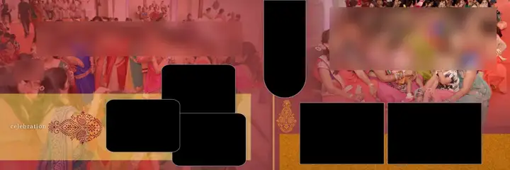 Premium & Traditional Wedding Album 12x36 PSD with Bokeh Lights