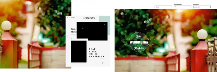 Premium & Traditional Wedding Album 12x36 PSD with Rose Petals
