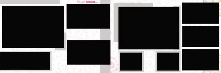 Regal & Elegant Wedding Album 12x36 PSD with Lotus Design
