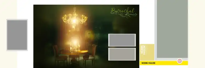 Regal & Elegant Wedding Album 12x36 PSD with Silk Texture