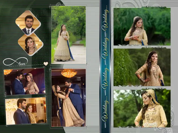Regal Photo Album 18x24 PSD for Wedding – Peacock Art
