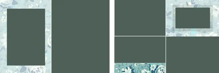 Regal & Regal Wedding Album 12x36 PSD with Watercolour Splash