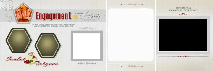 Regal Wedding Album 12x36 PSD for Engagement – Temple Motif
