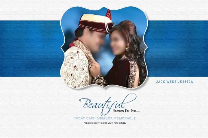 Regal Wedding Album Cover 12x18 PSD with Royal Arch