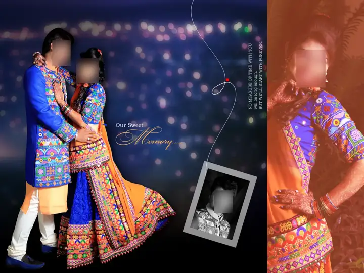 Regal Wedding Photo Album 18x24 PSD with Kolam Pattern