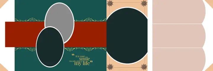 Rich Maroon Album 12x36 PSD for Indian Wedding – Vintage Frame