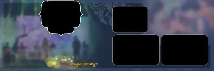 Rich Maroon Bokeh Lights Indian Wedding Album 12x36 PSD