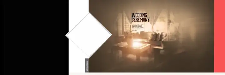 Rich Maroon & Charming Wedding Album 12x36 PSD with Geometric Lines