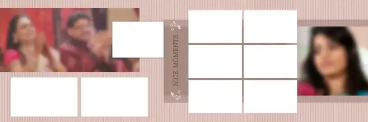 Rich Maroon & Cinematic Wedding Album 12x36 PSD with Mandala Art