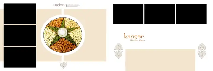 Rich Maroon & Grand Wedding Album 12x36 PSD with Lotus Design