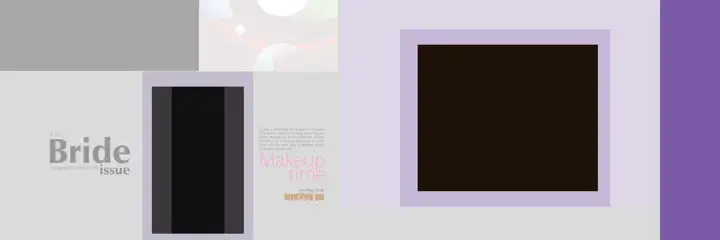 Rich Maroon & Minimal Wedding Album 12x36 PSD with Geometric Lines