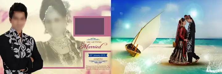 Rich Maroon Wedding Album 12x36 PSD – Lotus Design