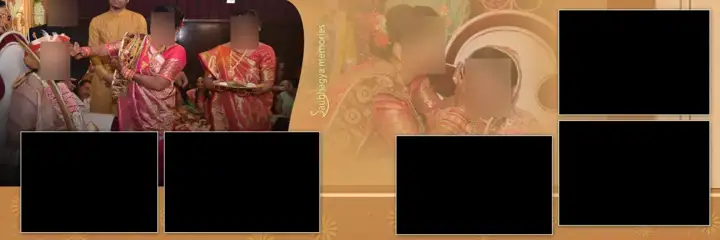 Royal Bokeh Lights Karizma Wedding Album 12x36 PSD